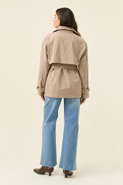 ISLE OF MINE - Farida Cropped Trench - Stone