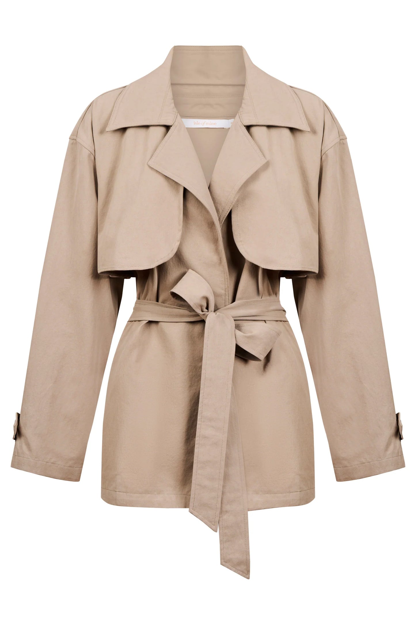 ISLE OF MINE - Farida Cropped Trench - Stone