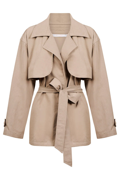ISLE OF MINE - Farida Cropped Trench - Stone