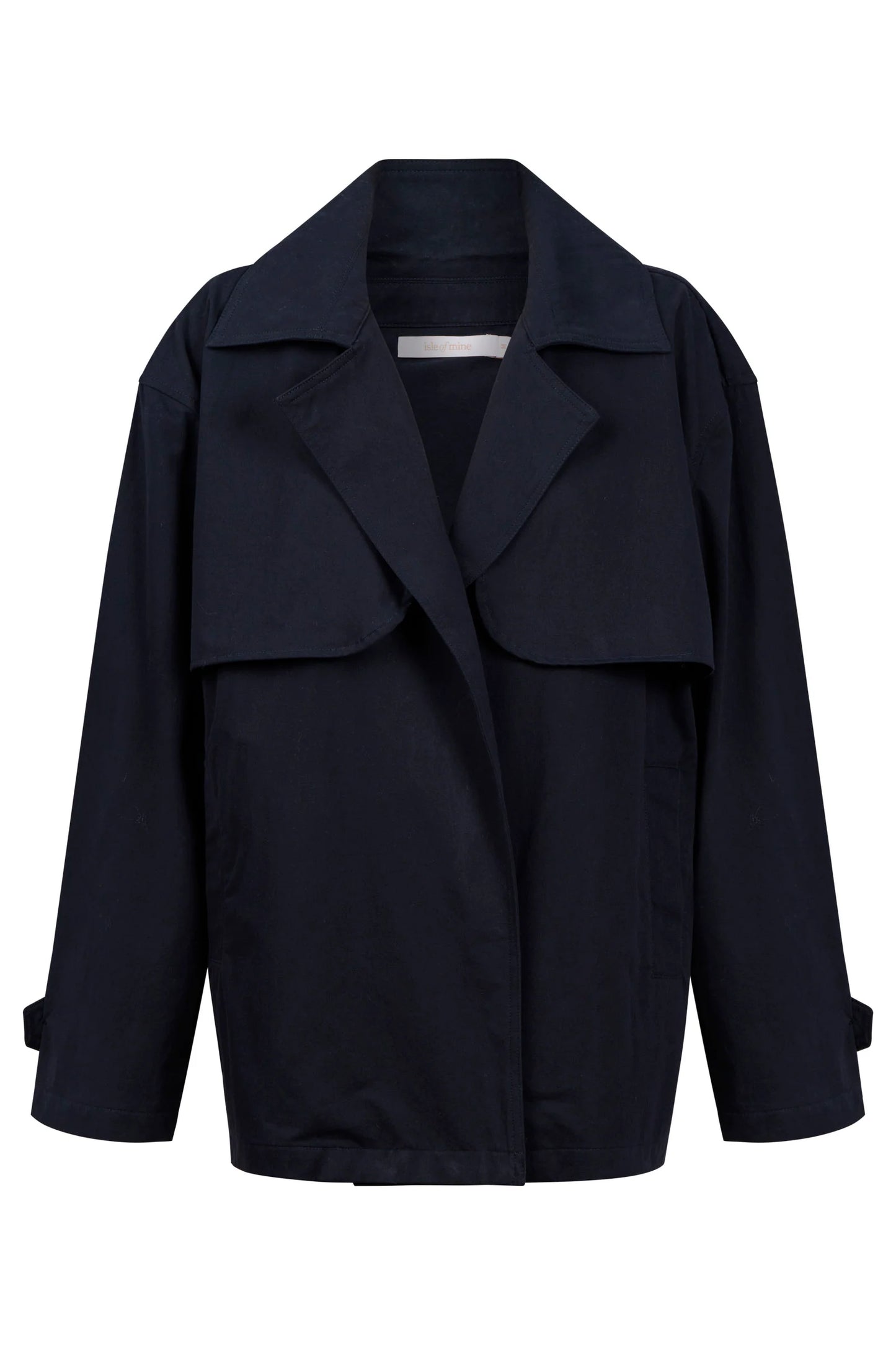 ISLE OF MINE - Farida Cropped Trench - Navy