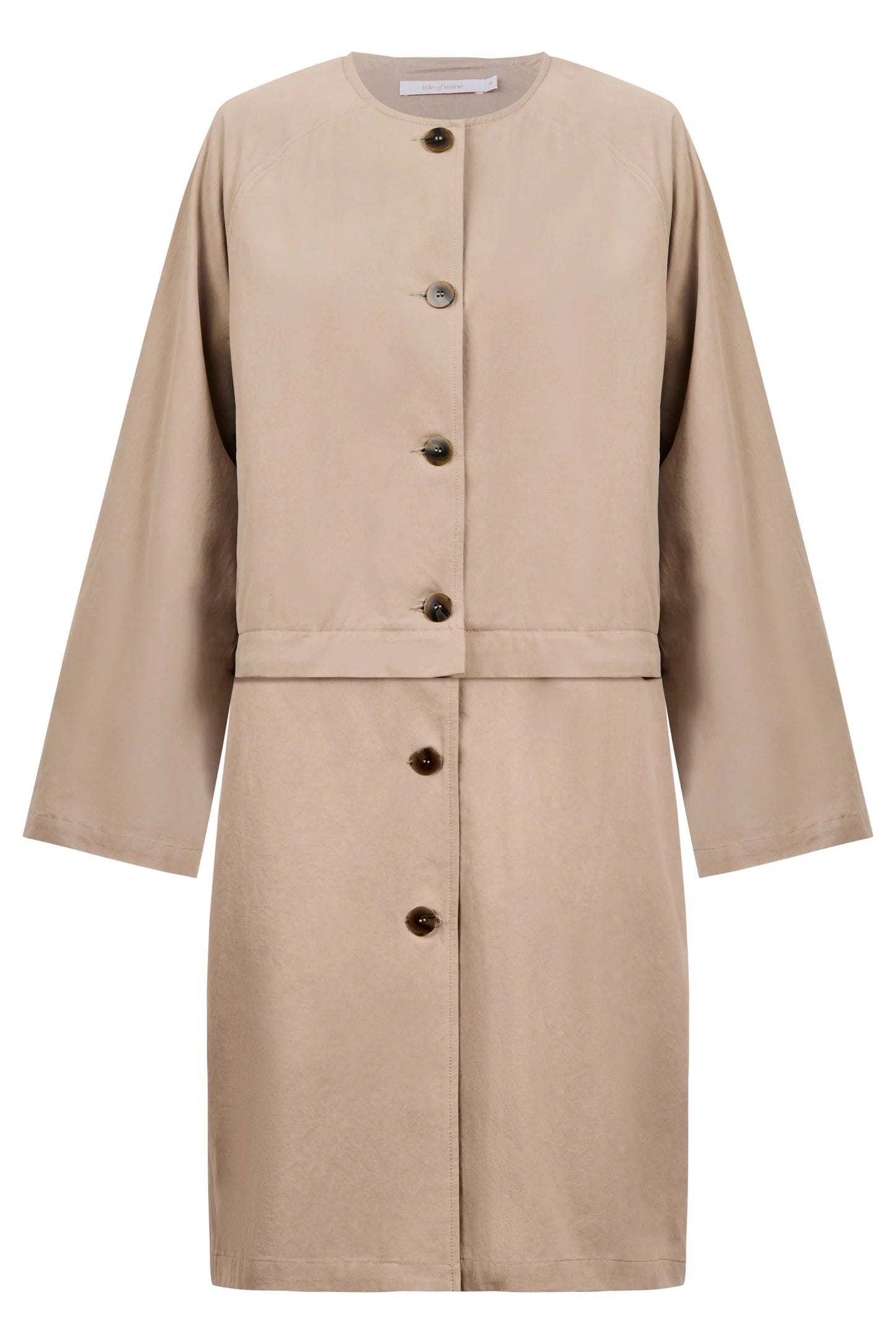 ISLE OF MINE - Farida Convertible Coat - Stone