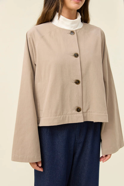 ISLE OF MINE - Farida Convertible Coat - Stone