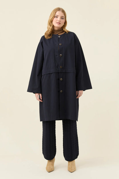 ISLE OF MINE - Farida Convertible Coat - Navy