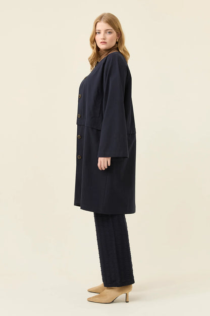 ISLE OF MINE - Farida Convertible Coat - Navy