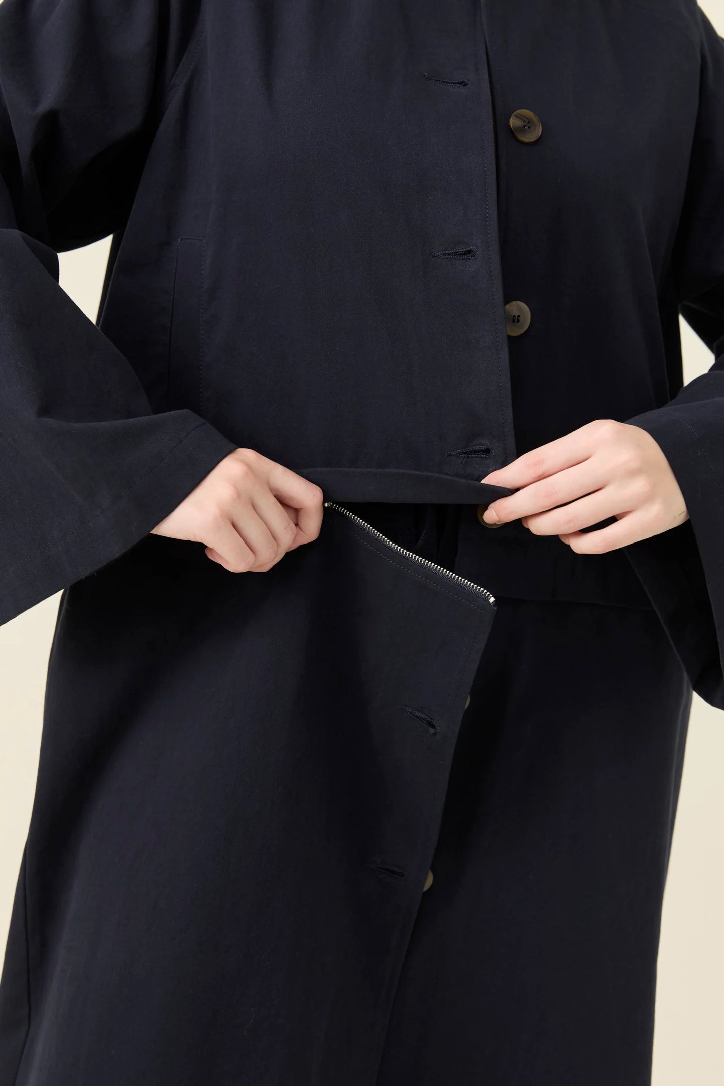 ISLE OF MINE - Farida Convertible Coat - Navy
