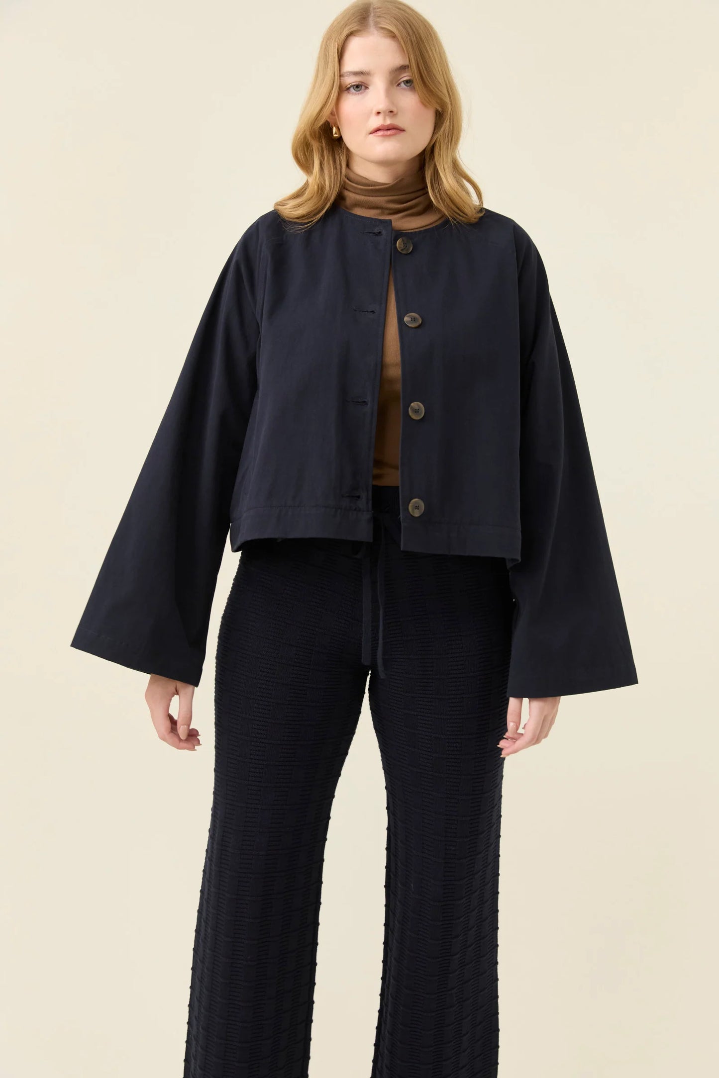 ISLE OF MINE - Farida Convertible Coat - Navy