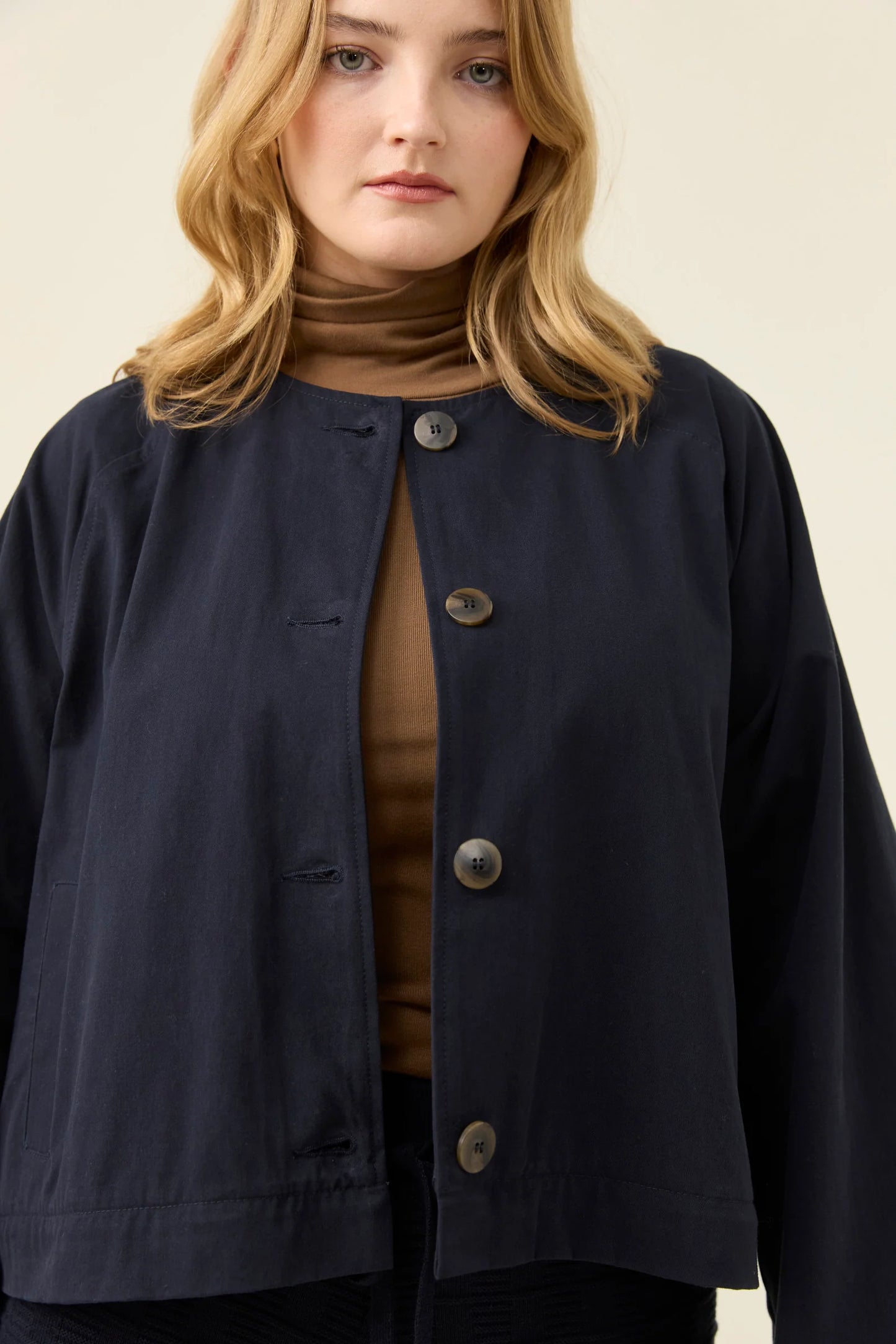 ISLE OF MINE - Farida Convertible Coat - Navy