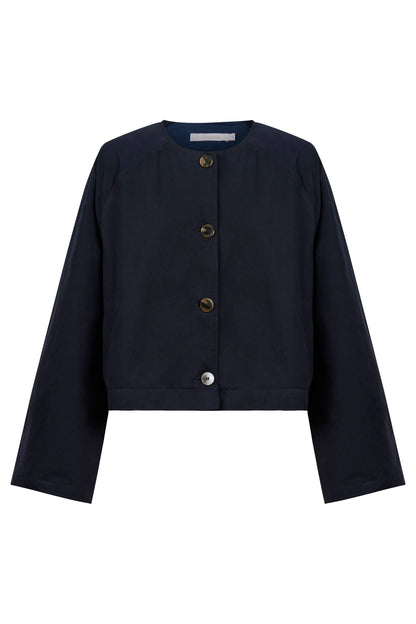 ISLE OF MINE - Farida Convertible Coat - Navy