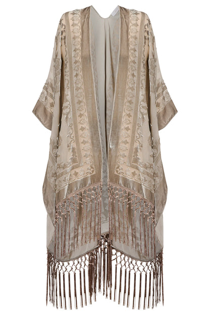 ISLE OF MINE - Navi Velvet Cape - Stone