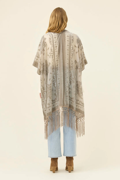 ISLE OF MINE - Navi Velvet Cape - Stone