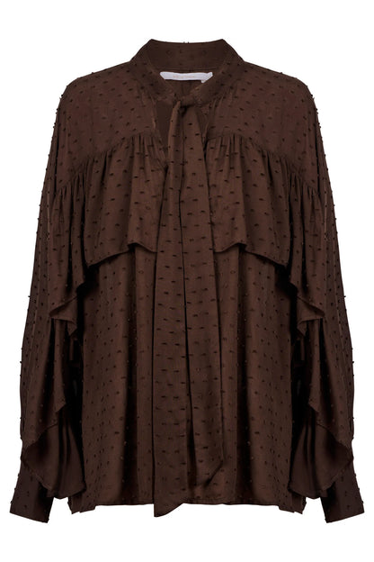 ISLE OF MINE - Della Blouse - Chocolate