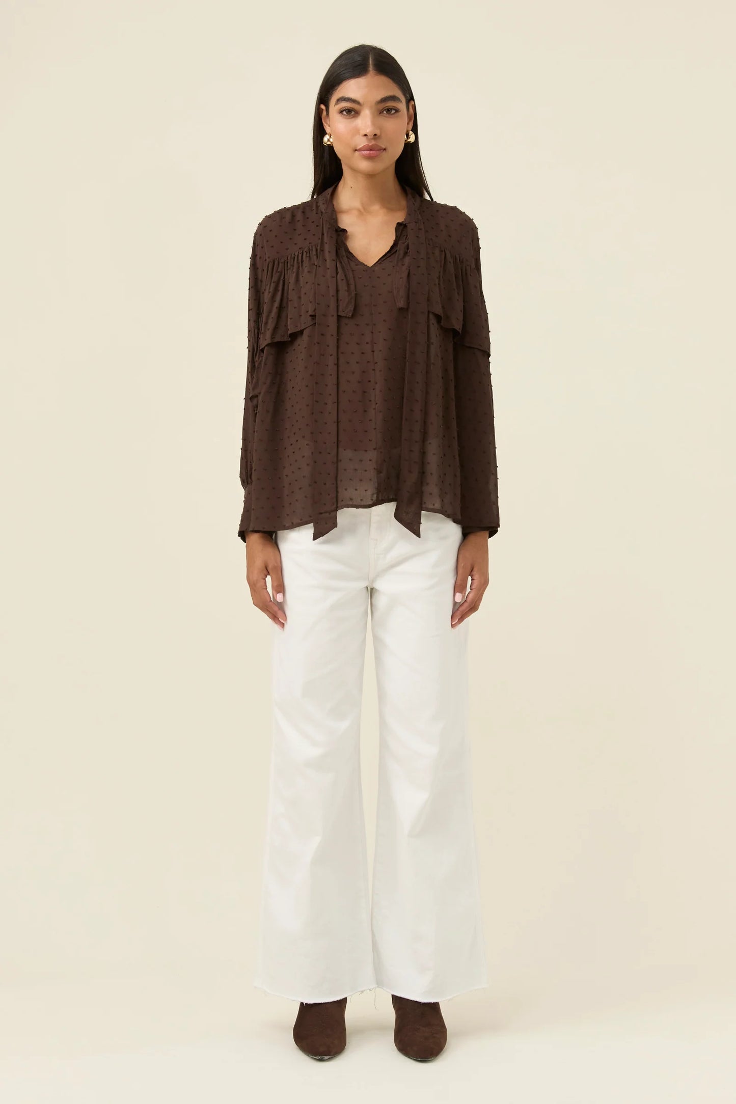 ISLE OF MINE - Della Blouse - Chocolate