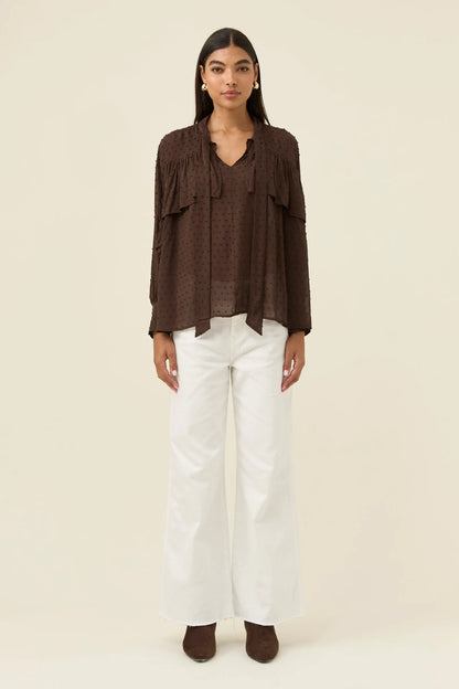 ISLE OF MINE - Della Blouse - Chocolate
