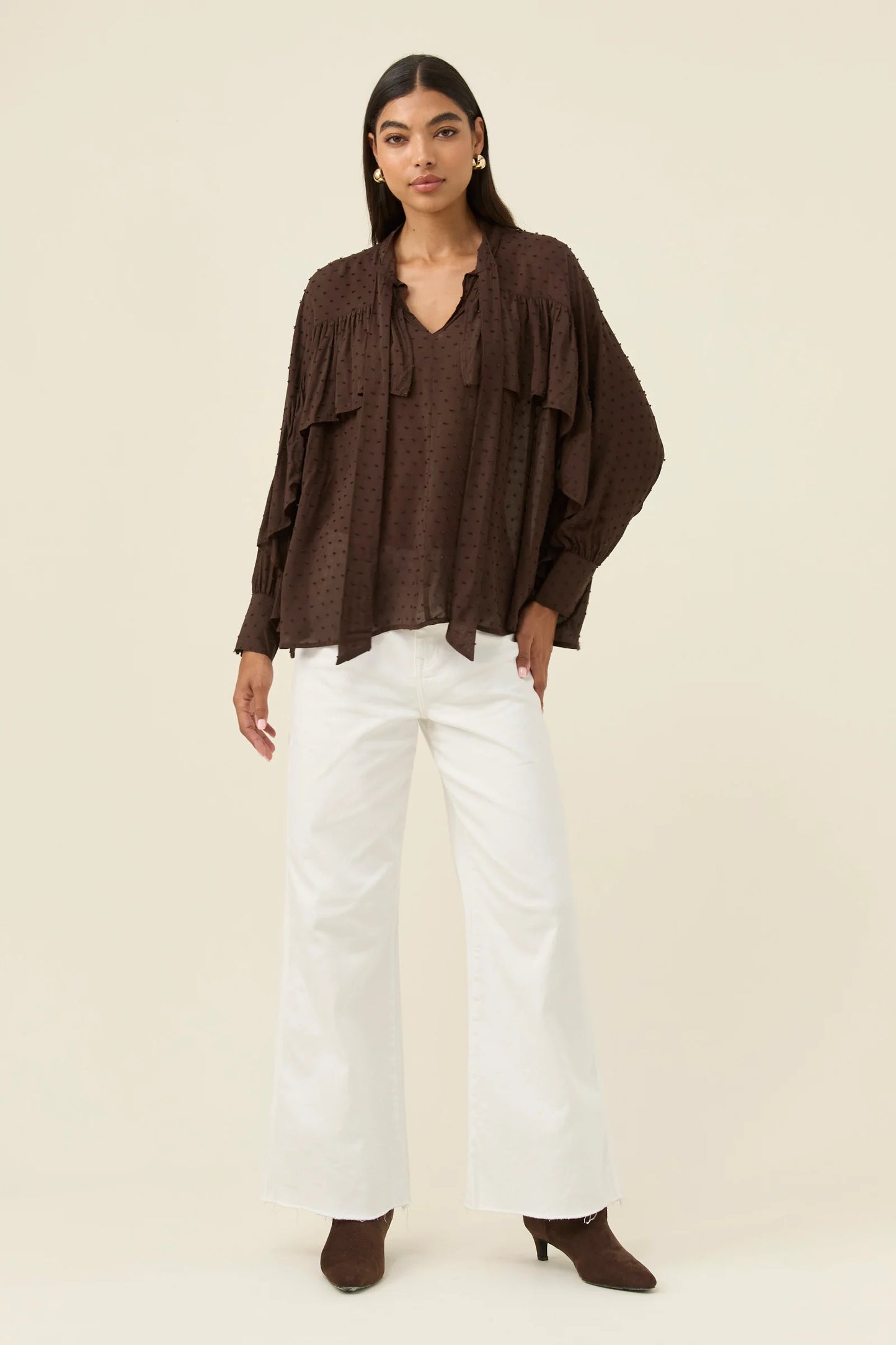 ISLE OF MINE - Della Blouse - Chocolate