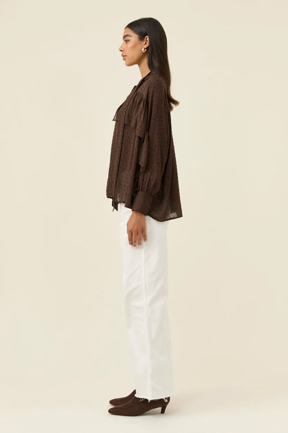 ISLE OF MINE - Della Blouse - Chocolate