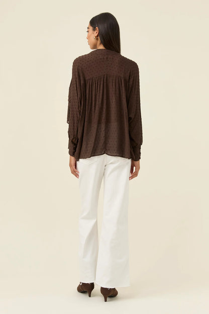 ISLE OF MINE - Della Blouse - Chocolate
