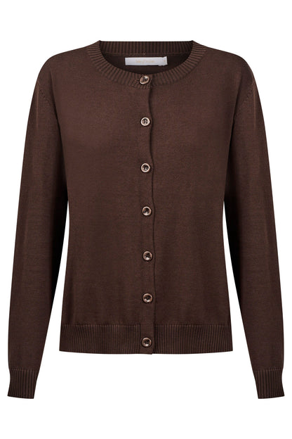 ISLE OF MINE - Darby Cardigan - Chocolate