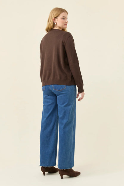 ISLE OF MINE - Darby Cardigan - Chocolate