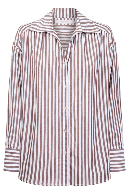 ISLE OF MINE - Quinn Shirt - Chocolate