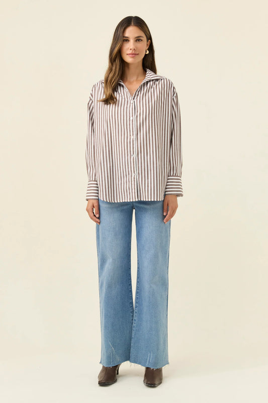 ISLE OF MINE - Quinn Shirt - Chocolate