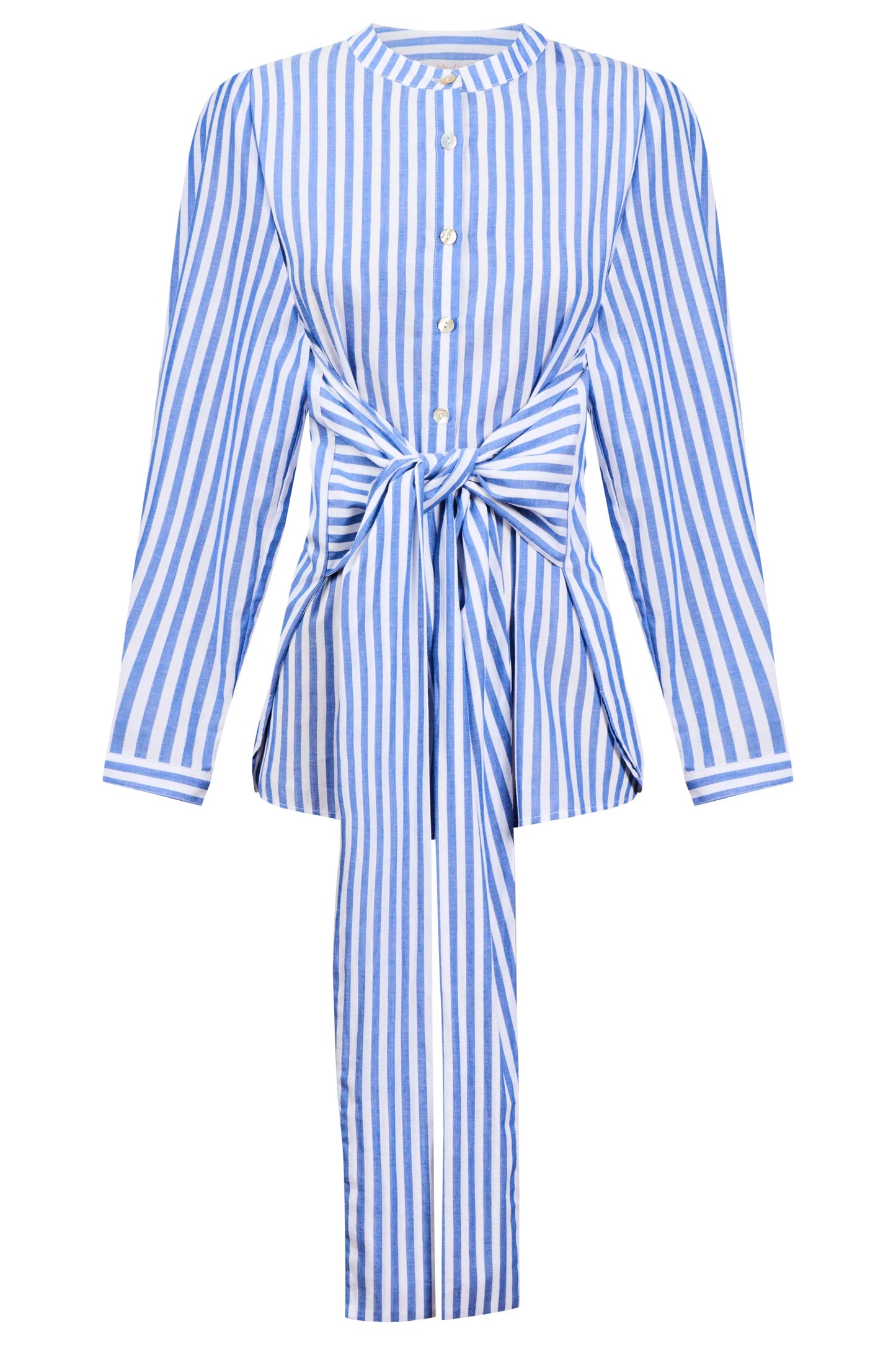 ISLE OF MINE - Quinn Wrap Shirt - Cobalt