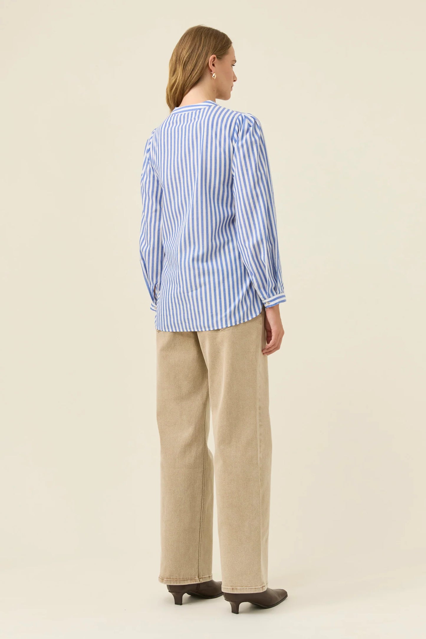 ISLE OF MINE - Quinn Wrap Shirt - Cobalt