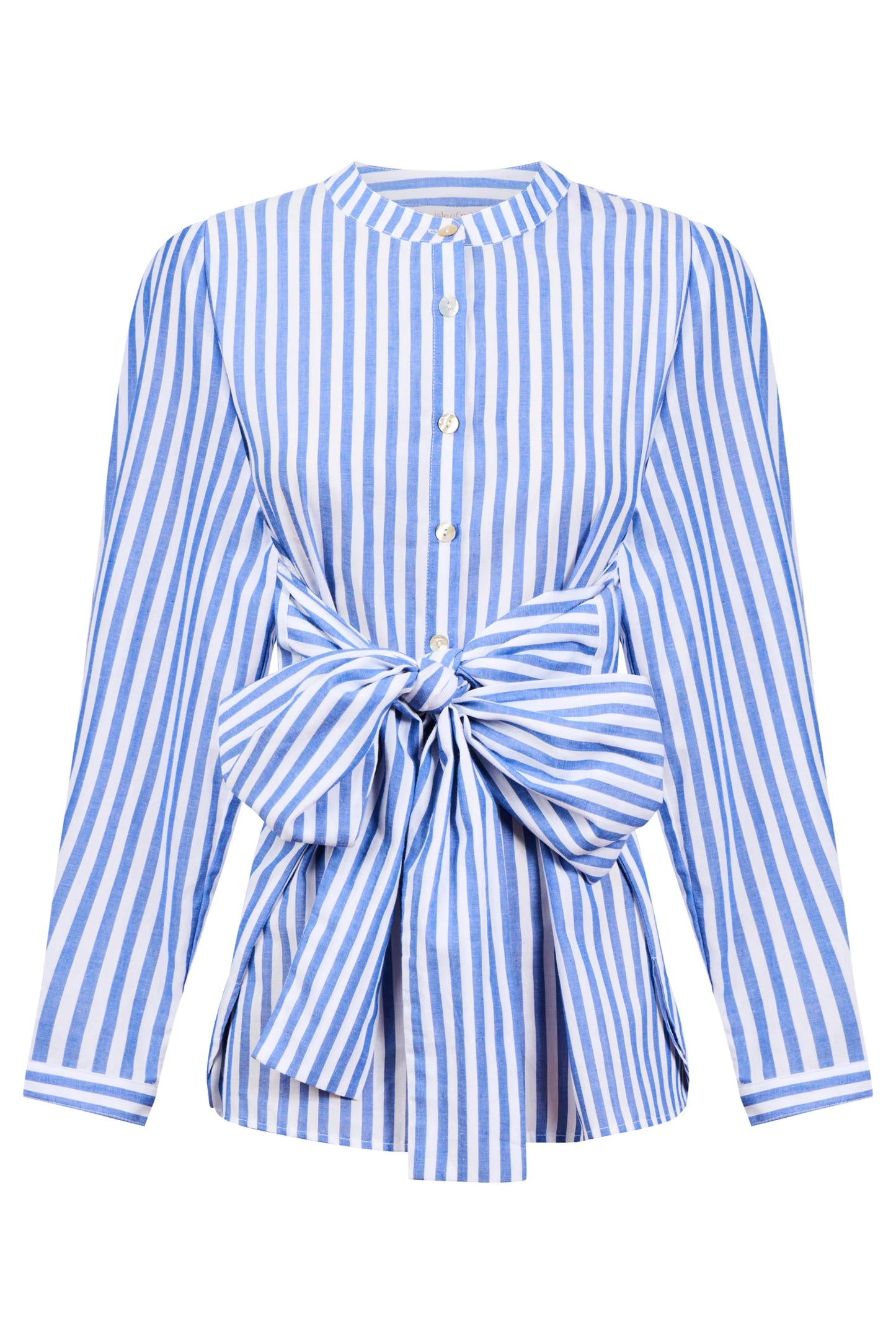 ISLE OF MINE - Quinn Wrap Shirt - Cobalt