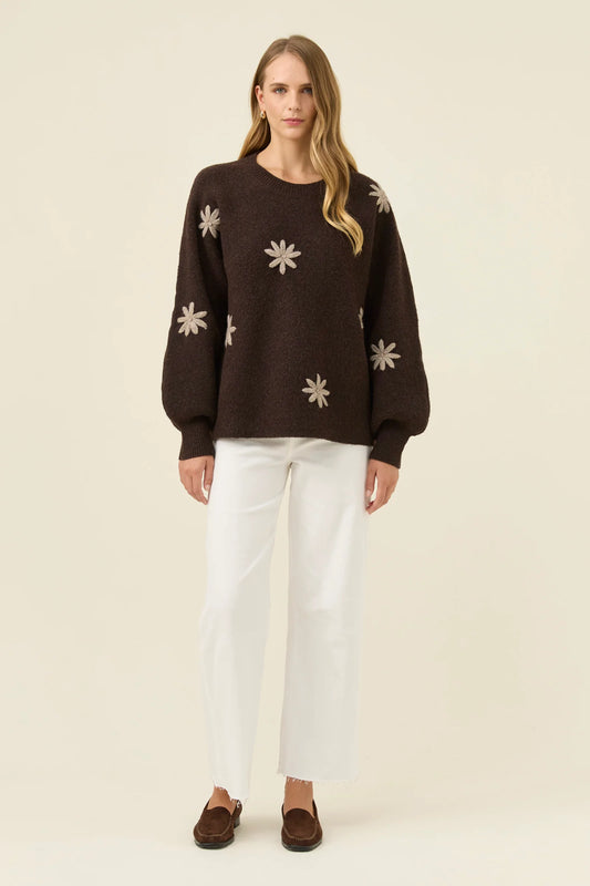 ISLE OF MINE - Miru Stitch Flower Jumper