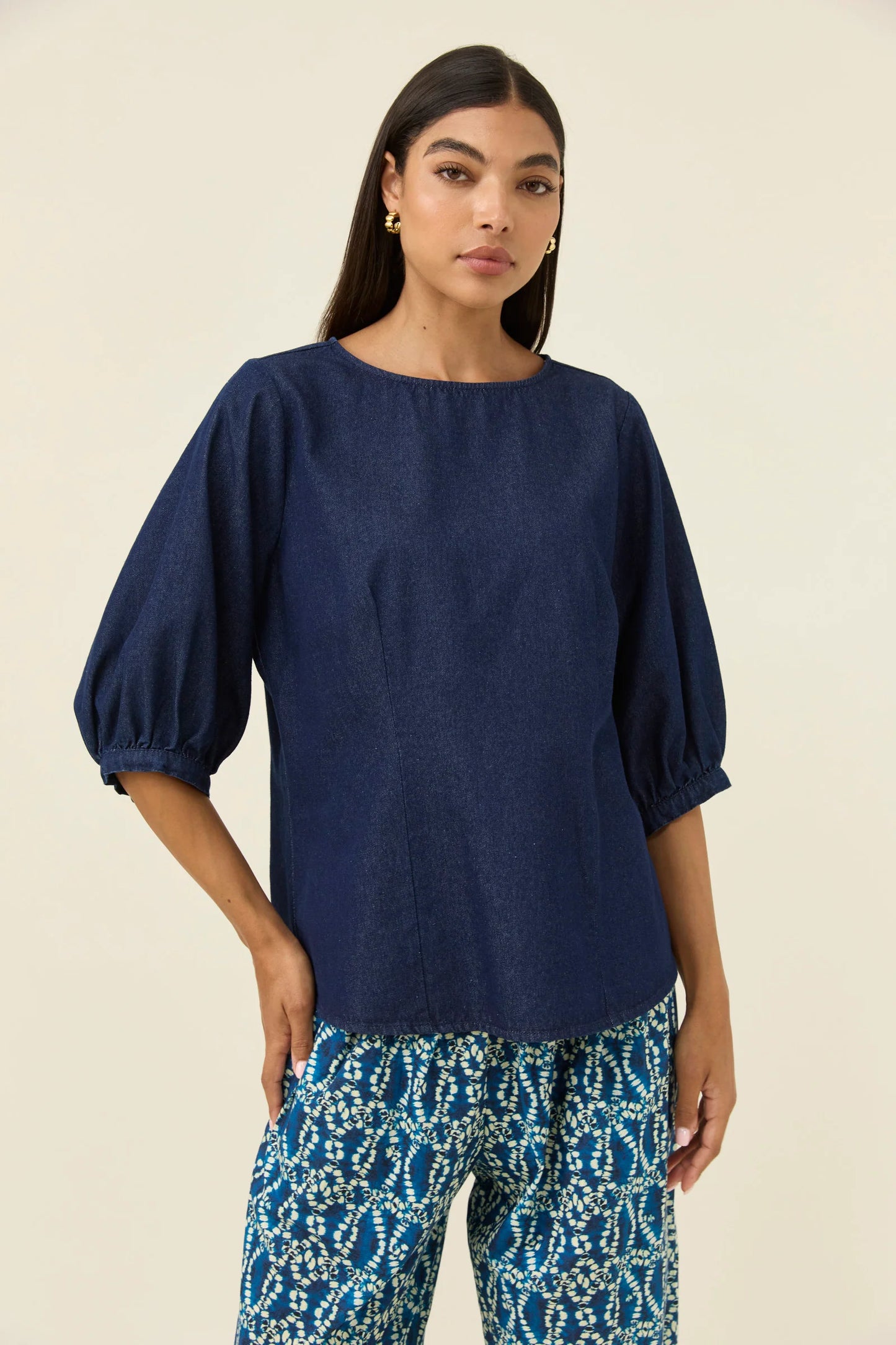 ISLE OF MINE - Sloane Denim Top - Indigo