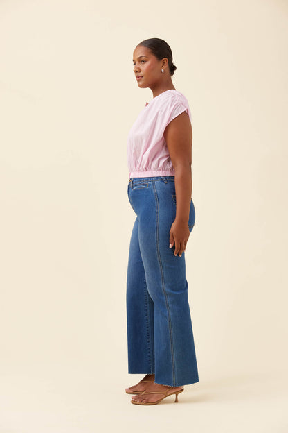 ISLE OF MINE - Rosa Reversible Crop Top - Light Pink