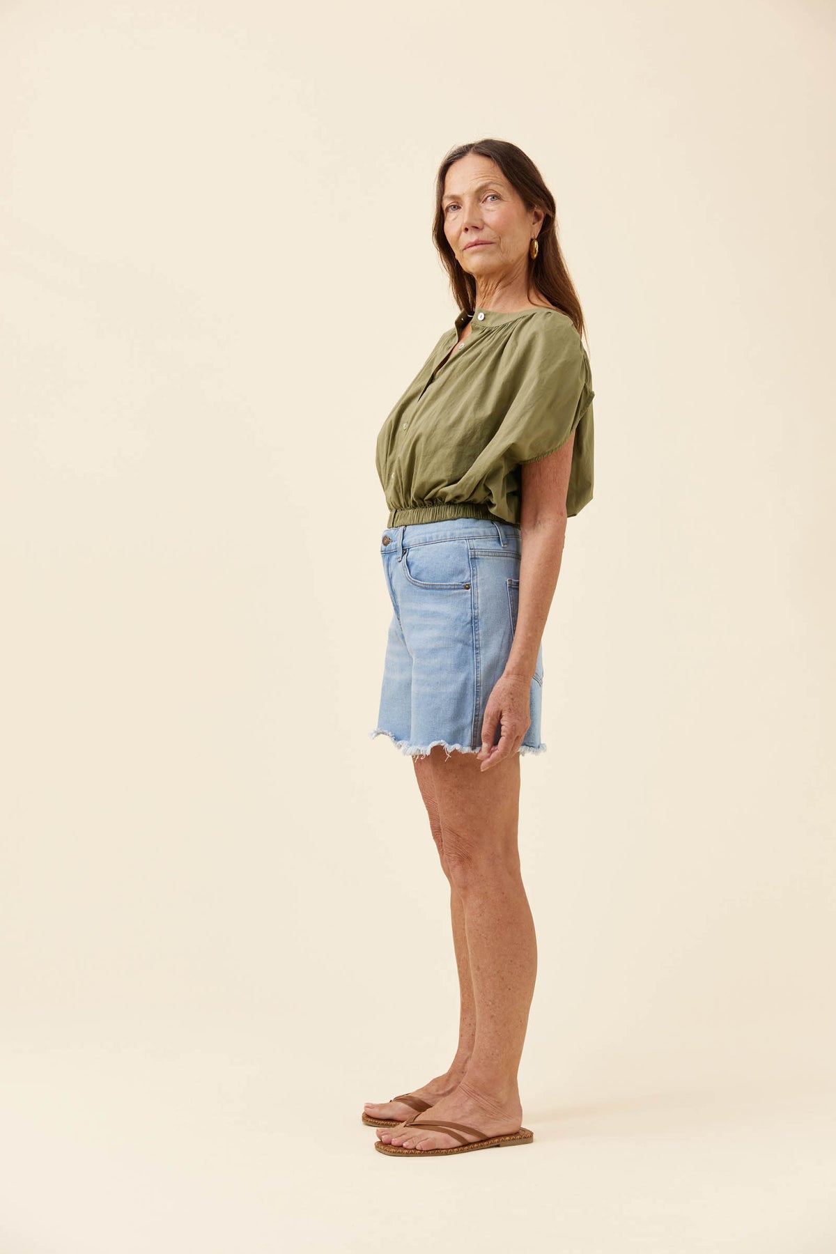 ISLE OF MINE - Rosa Reversible Crop Top - Sage