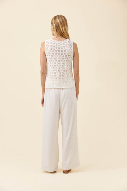 ISLE OF MINE - Mia Knit Top - White