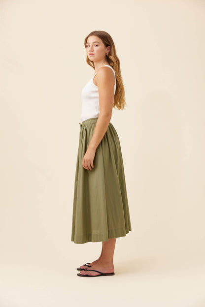 ISLE OF MINE - Rosa Maxi Skirt - Sage