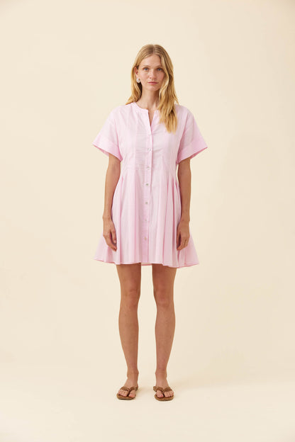 ISLE OF MINE - Rosa Pleat Dress - Light pink