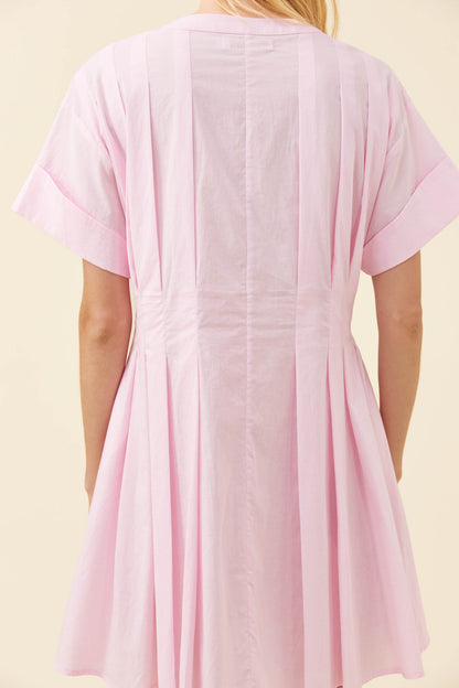 ISLE OF MINE - Rosa Pleat Dress - Light pink