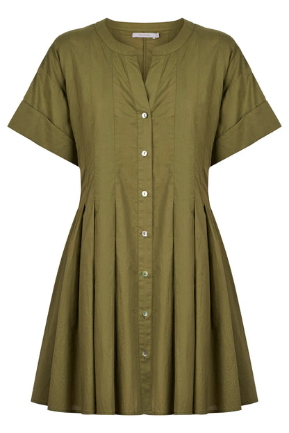 ISLE OF MINE - Rosa Pleat Dress - Sage