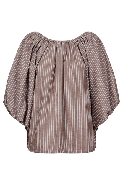 ISLE OF MINE - Lyndell Drawstring Top - Taupe