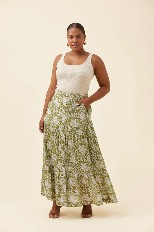 ISLE OF MINE - Wilma Skirt - Olive