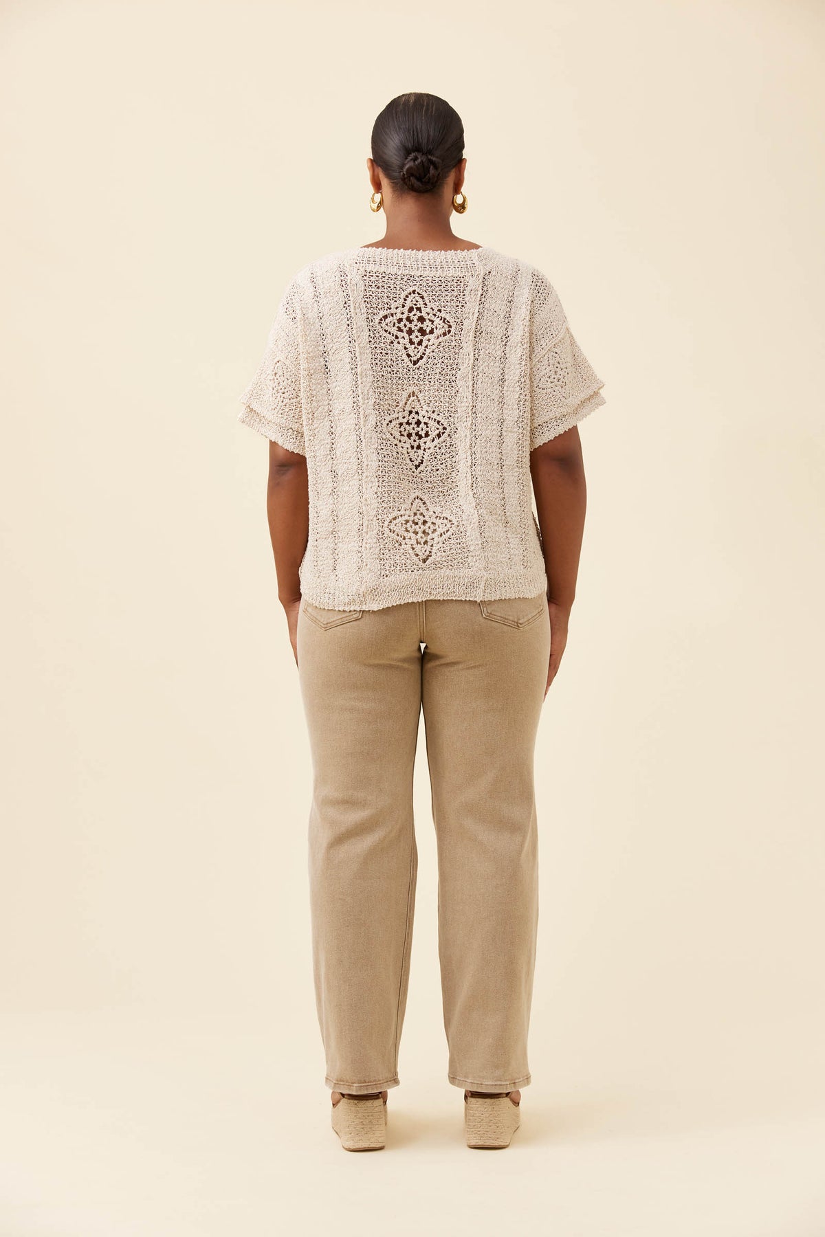 ISLE OF MINE - Maggie Crochet Top - Canvas