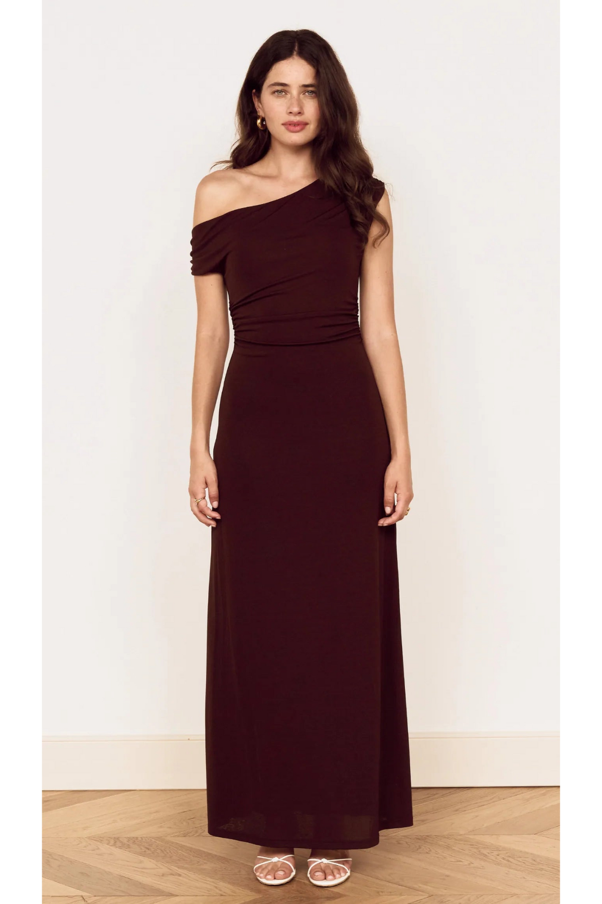MINKPINK - Aster Mesh Midi Dress - Choc