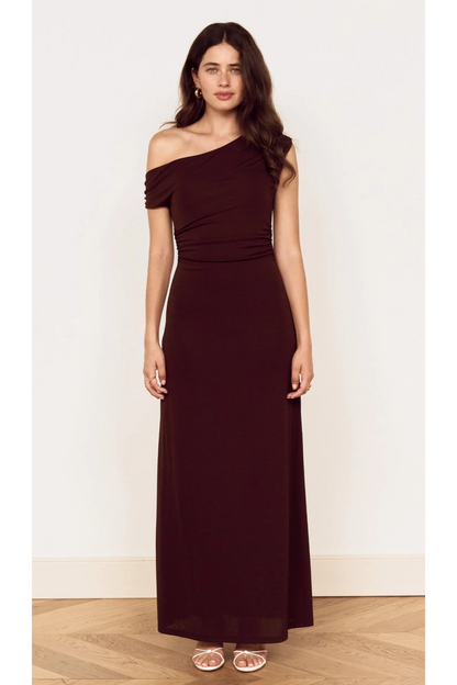 MINKPINK - Aster Mesh Midi Dress - Choc