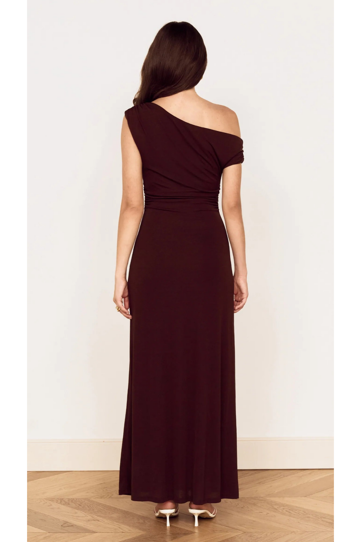 MINKPINK - Aster Mesh Midi Dress - Choc