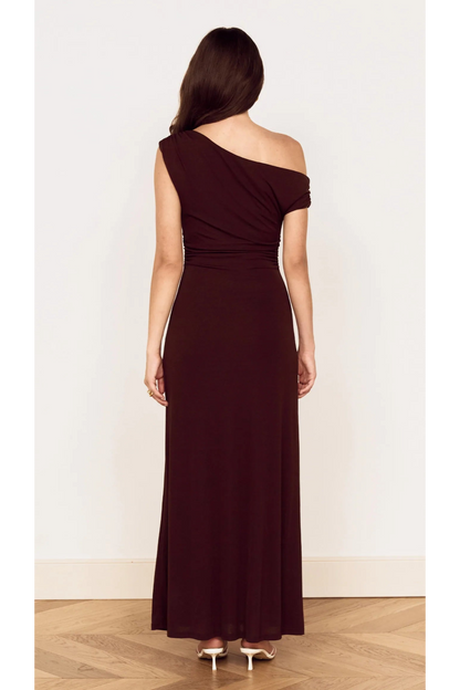 MINKPINK - Aster Mesh Midi Dress - Choc