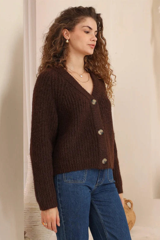 Teddy Choc Cardi