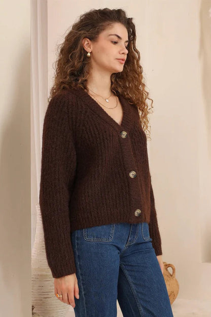 Teddy Choc Cardi