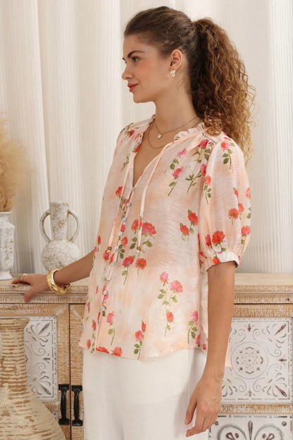 Luca Summer Blouse - Rose