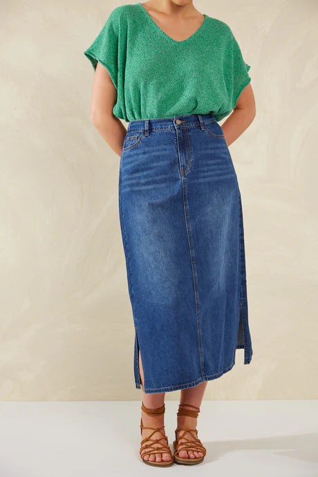 Haven - Dalton Denim Skirt