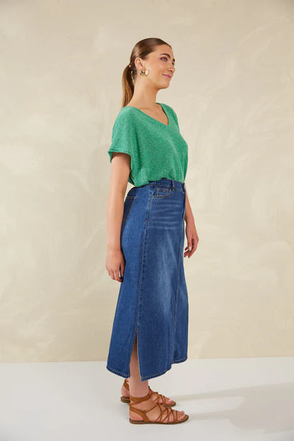 Haven - Dalton Denim Skirt