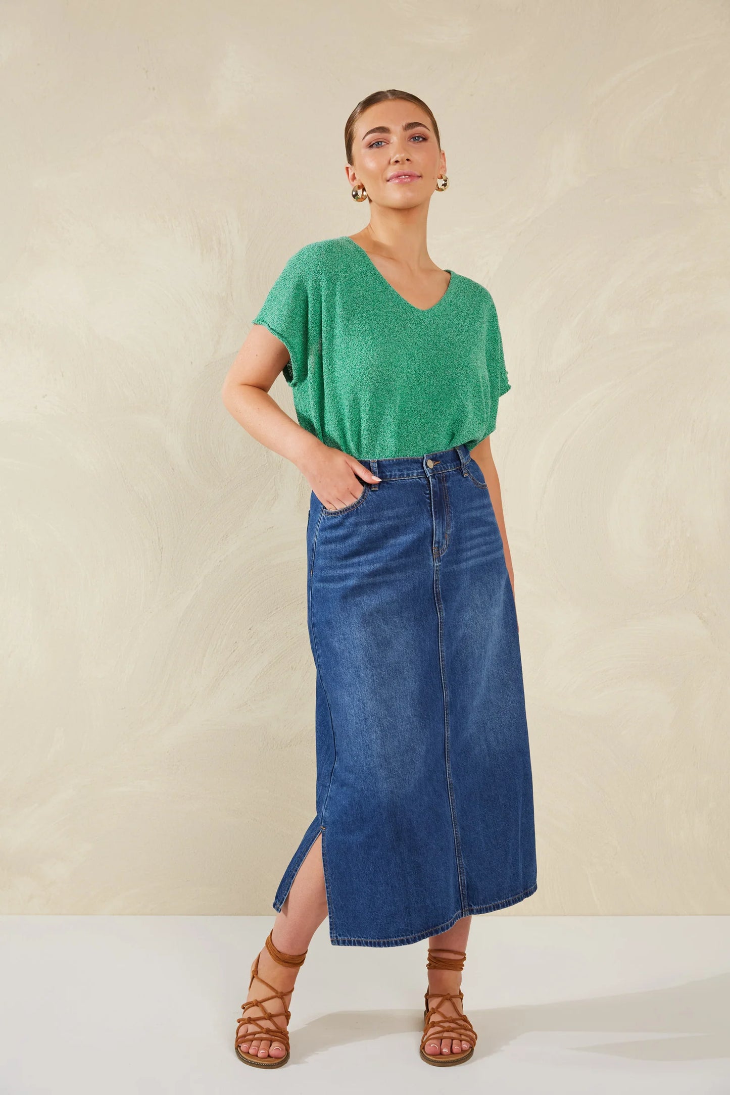 Haven - Dalton Denim Skirt