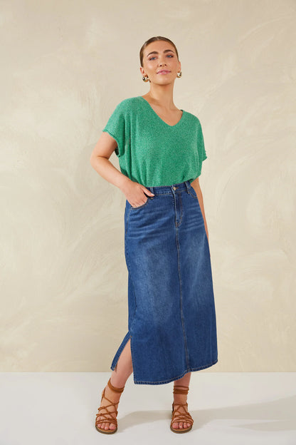 Haven - Dalton Denim Skirt